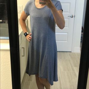 Navy and grey stripped small dress